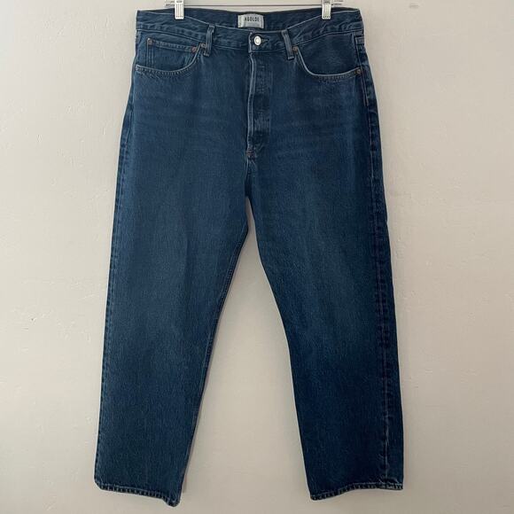 Agolde Denim - Agolde 90's Jean Size 32 Organic Cotton Straight Leg Button Fly Denim A069H-1141